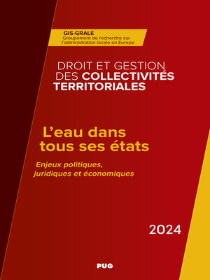 cover image of L'eau dans tous ses états